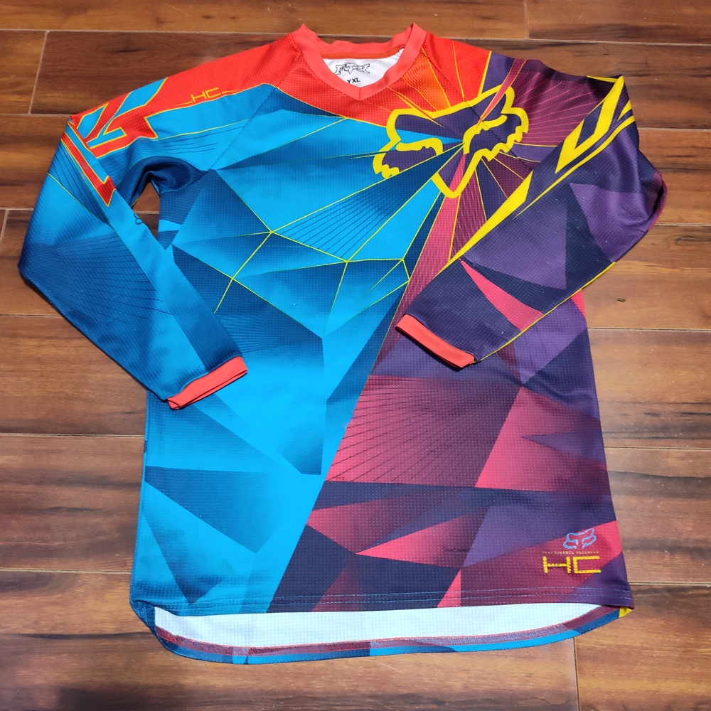 Fox Multicolor Geometric Jersey Youth XL